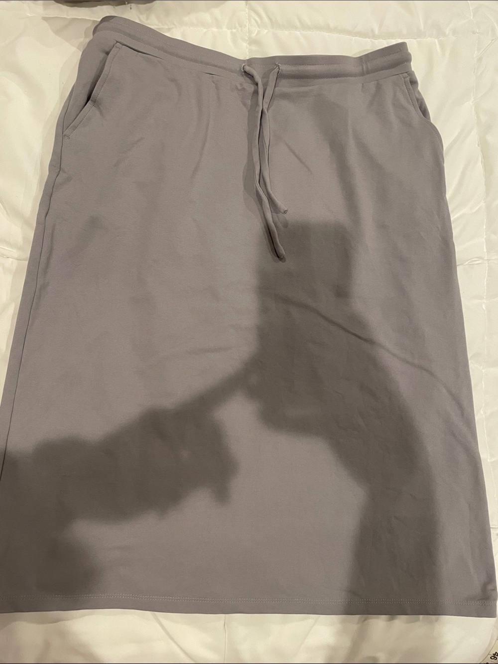 Modest Athletic Drawstring Skirt Light Gray - Jordan Skirt, Inherit Company
